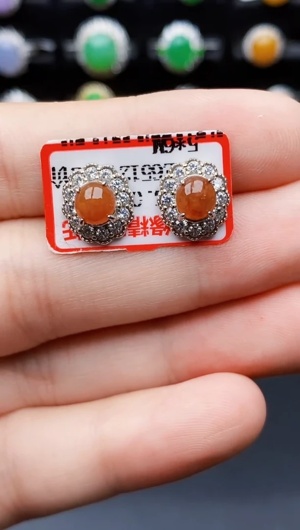 银S925镶嵌戒指翡翠0038