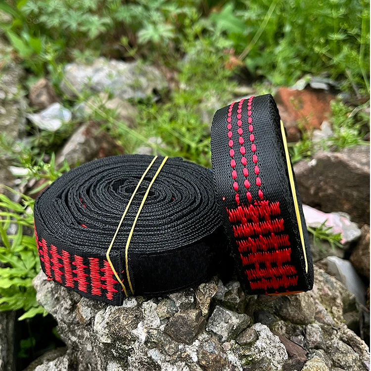 户外吊床绑带高承重仿尼龙多环套结加固调节吊绳树带