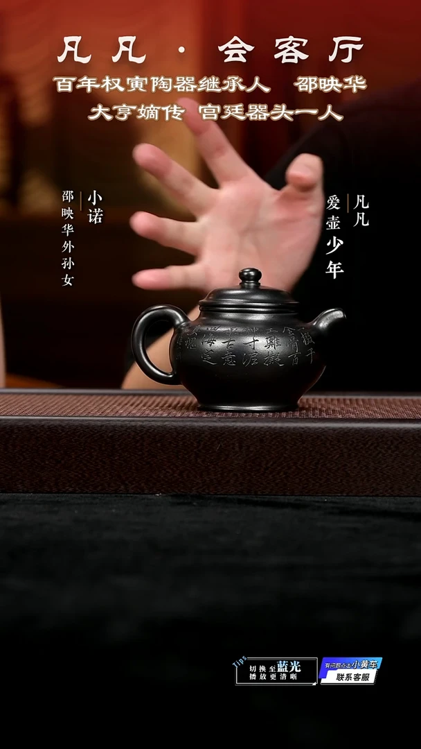 茶壶紫砂LY邵映华199 掇只 乌泥320cc