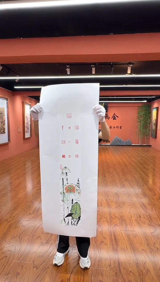 国画侯晓峰国画条屏作品27-3