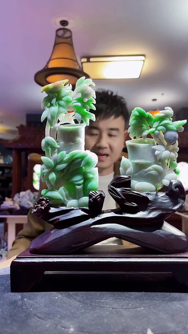 未镶嵌定制翡翠55/12/24/Y/竹节