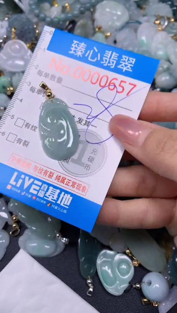 【闪购商品】翡翠颈饰未镶嵌含绳000657