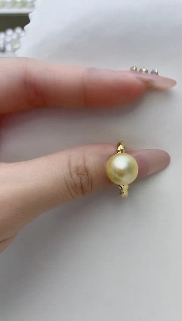 【闪购商品】海水珍珠戒指银S925镶嵌A48