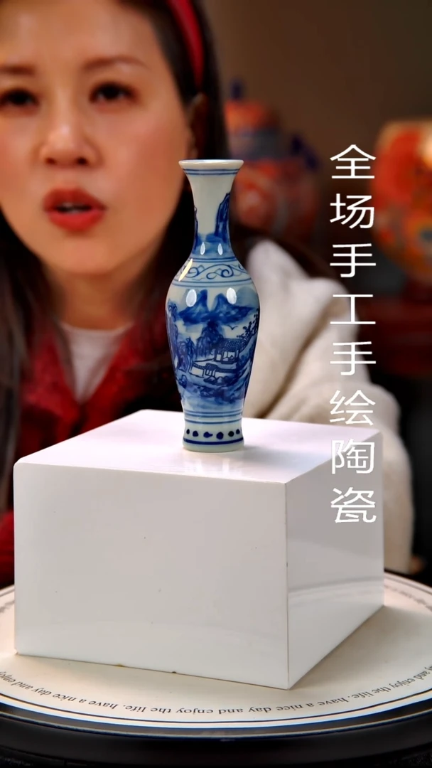 摆件陶景德镇手绘陶瓷6