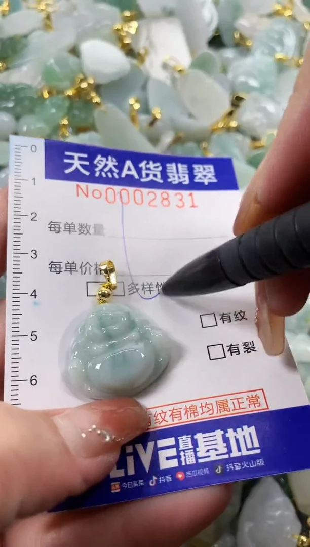 颈饰未镶嵌翡翠天然A货翡翠