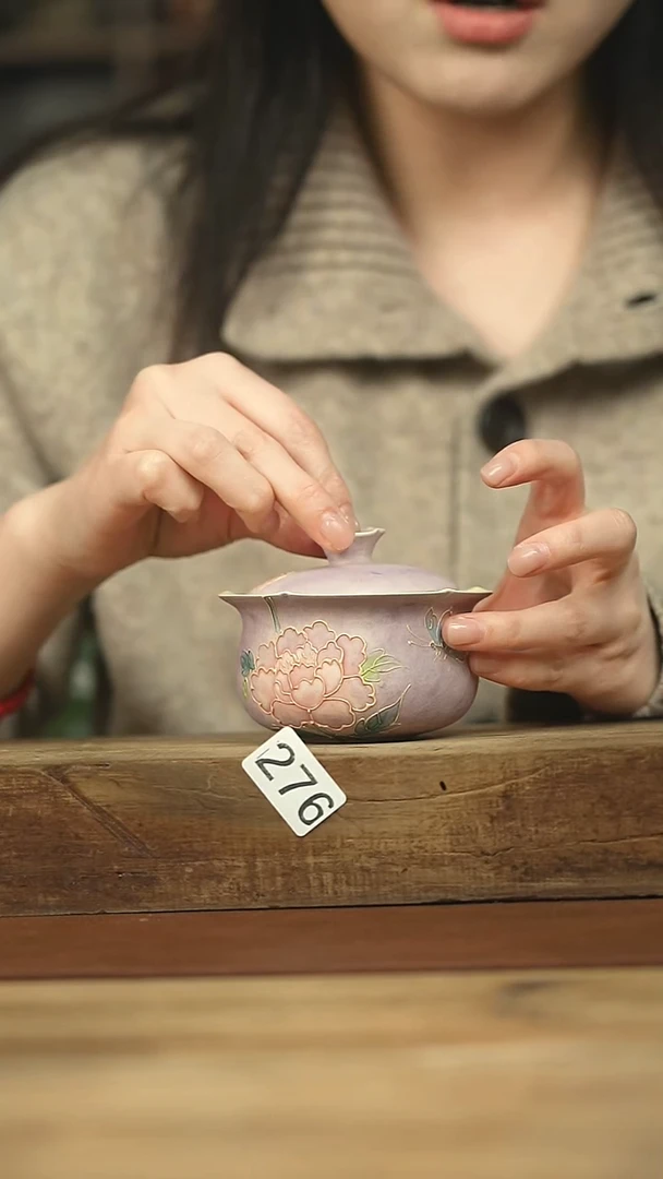 设计师手作！落单系列！盖碗