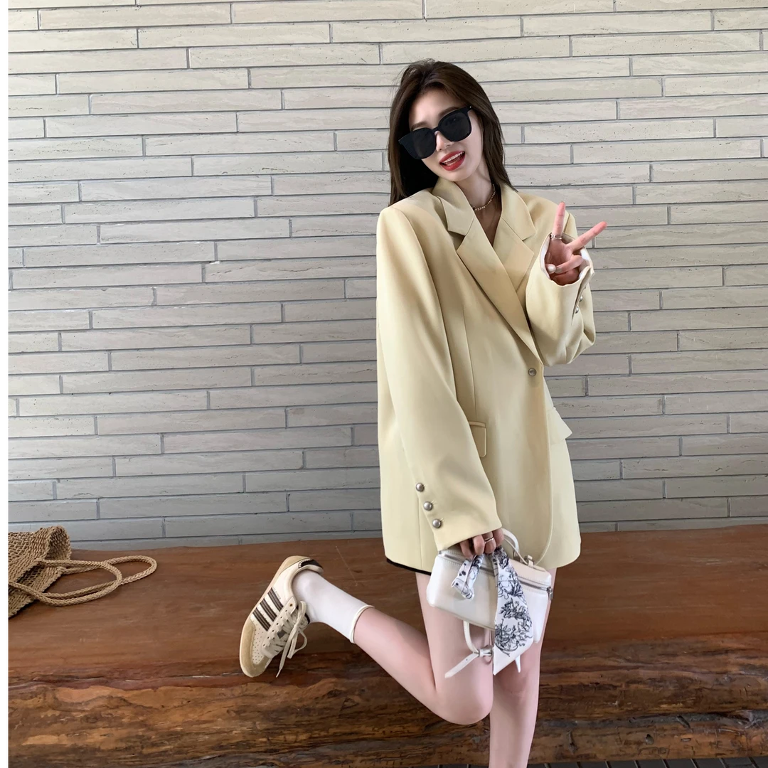 【张元一专属】西装外套女款爆款2025新款高级感宽松网红洋气小西装