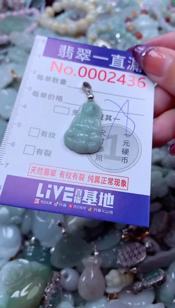 翡翠未镶嵌吊坠(不含链)2436