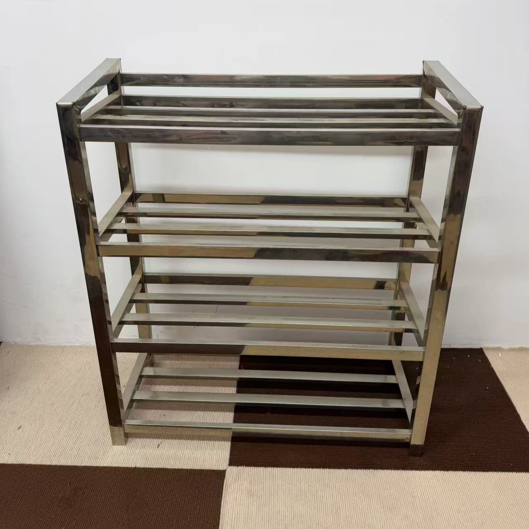 现代简约风落地式方管鞋架