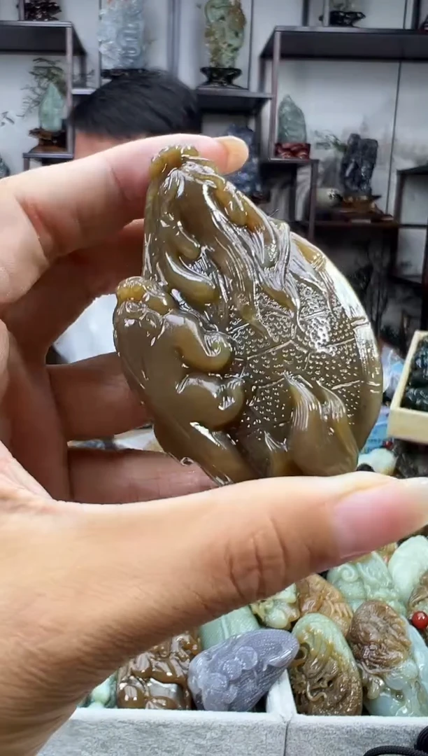 和田玉未镶嵌把件1