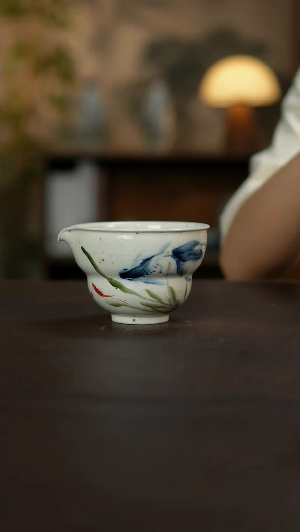 杯景德镇陶瓷杯碗柴烧多人