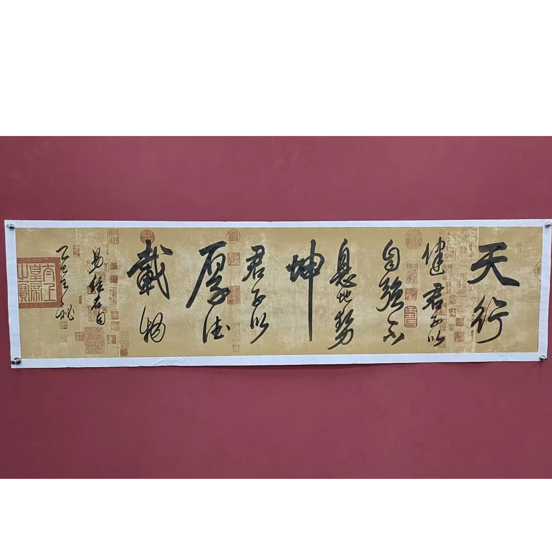 《天行健》书法作品纯手绘