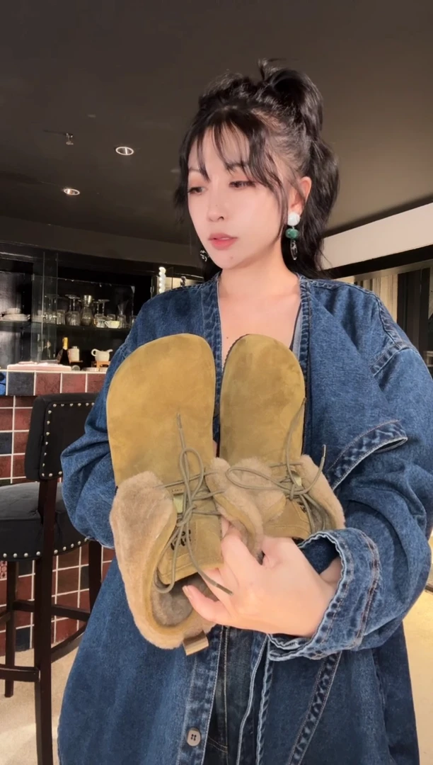 QIANZIfafa毛毛短靴