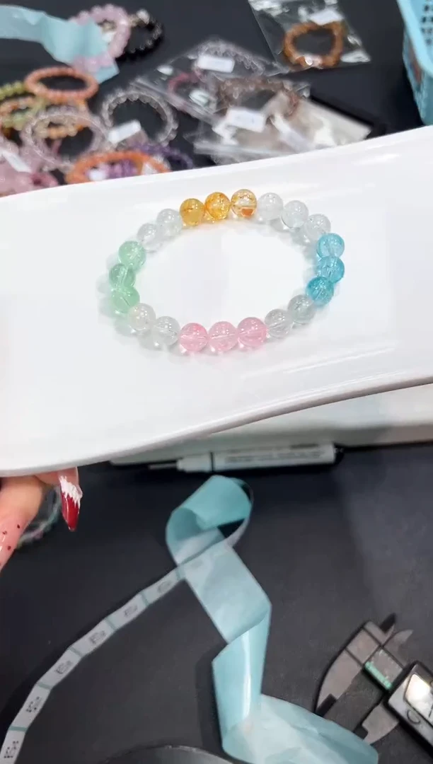 【闪购商品】水晶手串未镶嵌17s多样性发其一/1条默认微瑕