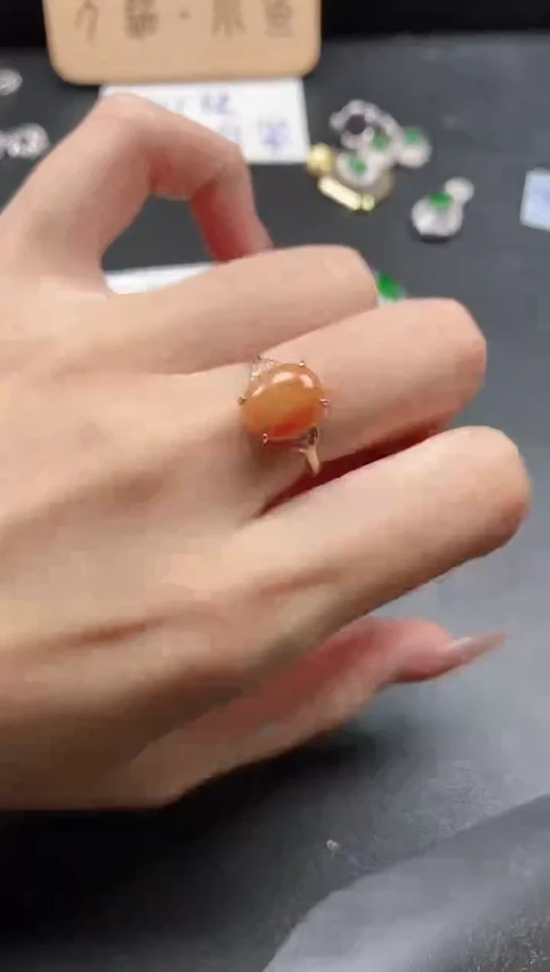 银S925镶嵌戒指翡翠51151