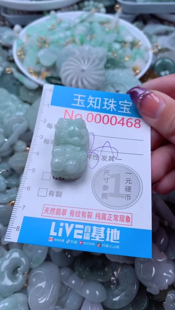 翡翠未镶嵌吊坠(不含链)468