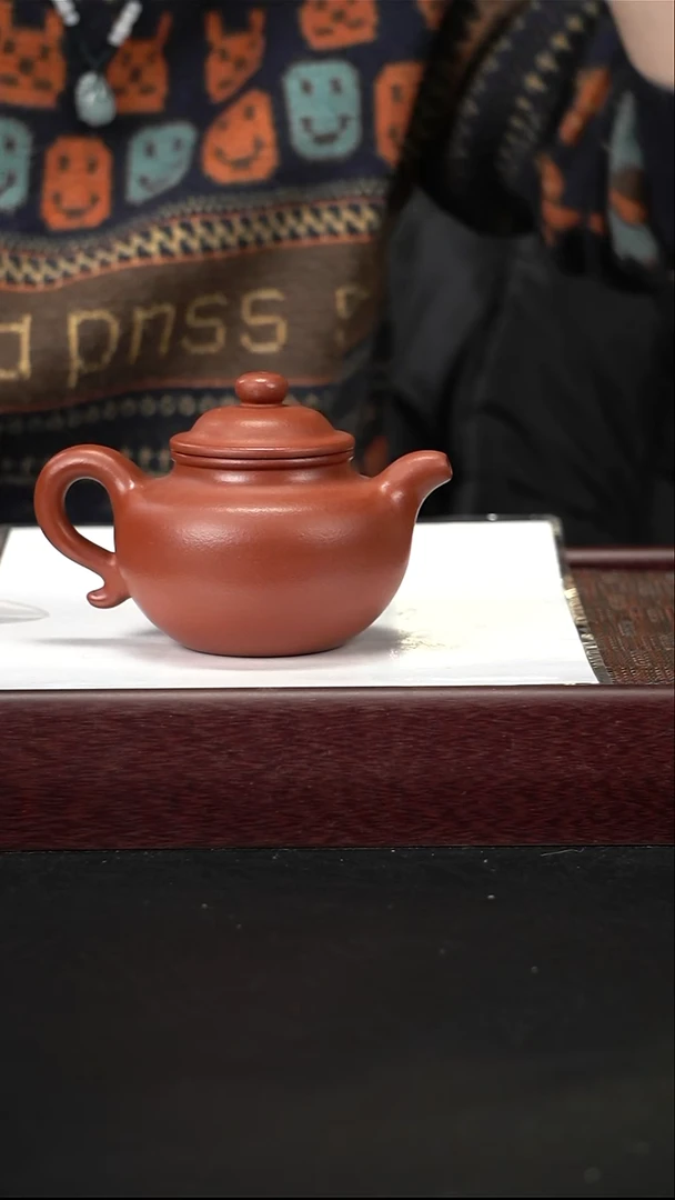 茶壶紫砂zq朱泥莲子