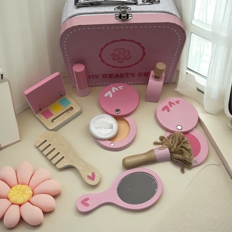 公主过家家仿真梳妆手提盒女孩女童宝宝化妆台儿童玩具礼物