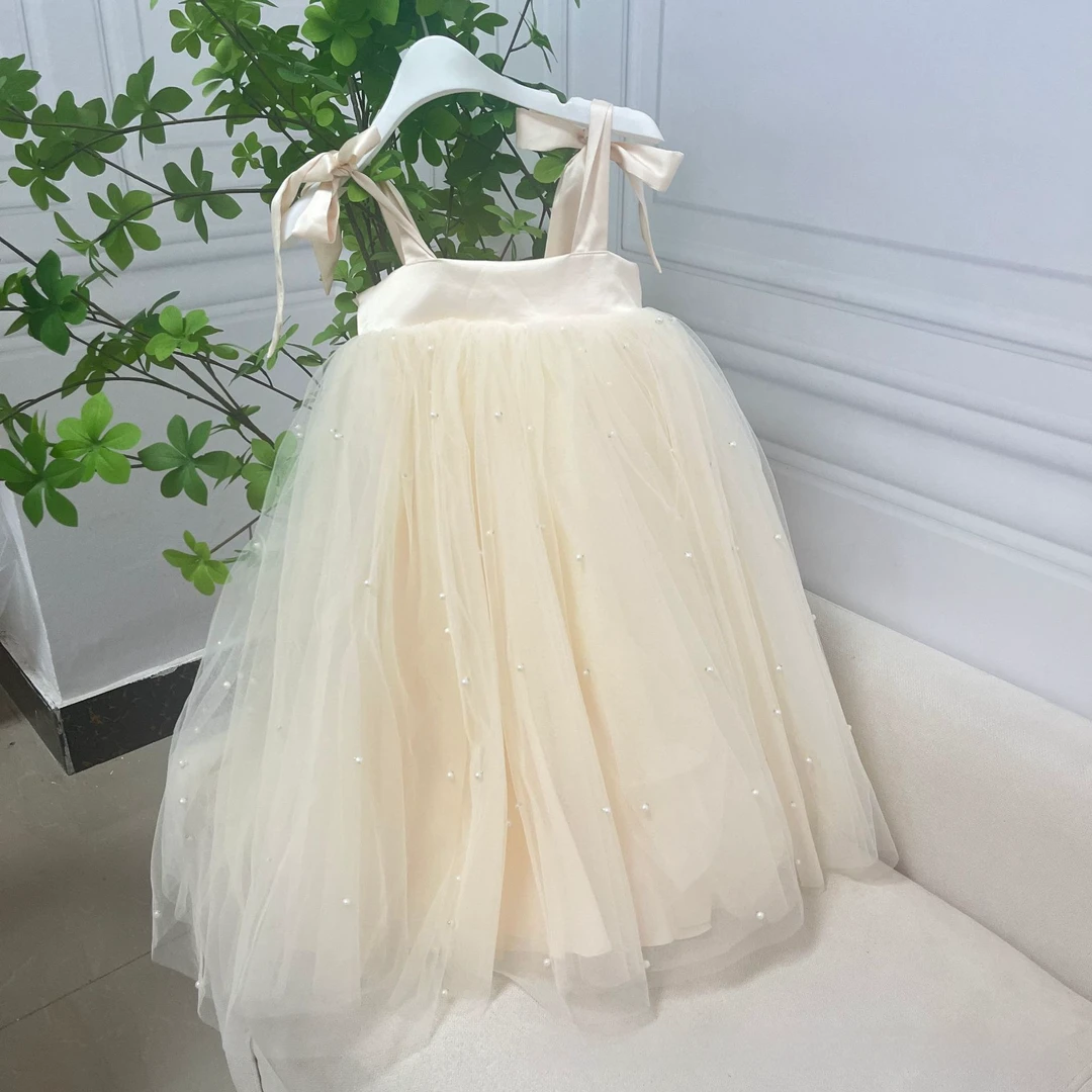 夏季新款轻奢甜美女童吊带公主蓬蓬裙生日纱纱连衣裙2412