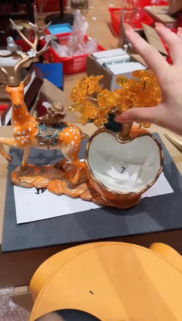 茶宠珐琅首饰盒摆件AD101