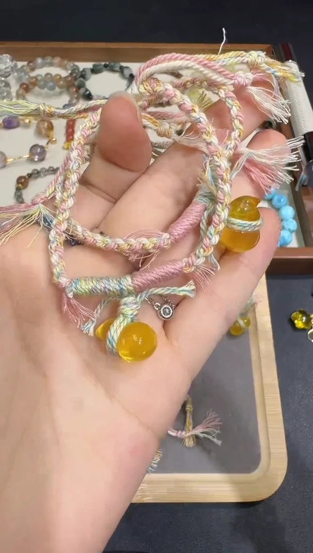 未镶嵌琥珀手绳X0603-1195-504多样性一件