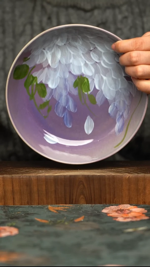 杯釉下彩手工手绘同款陶器