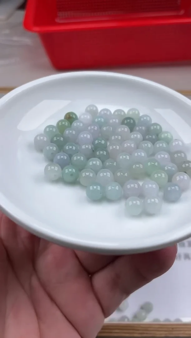 翡翠散珠დ*渡散珠卡6.9mm毫米