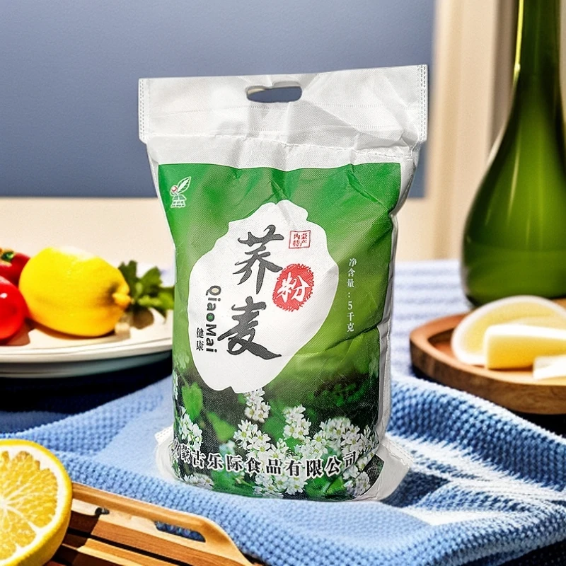 【5斤/10斤纯荞麦面粉】袋装家用纯荞麦面面条粉全麦面粉低筋荞麦粉