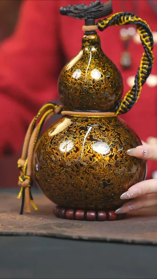 【闪购商品】WO135漆艺酒葫芦不包手串及旋转底座