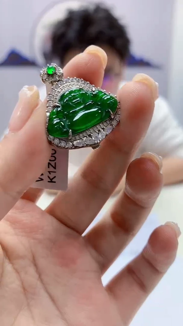 【闪购商品】定制翡翠未镶嵌4688ms-毛货125佛公