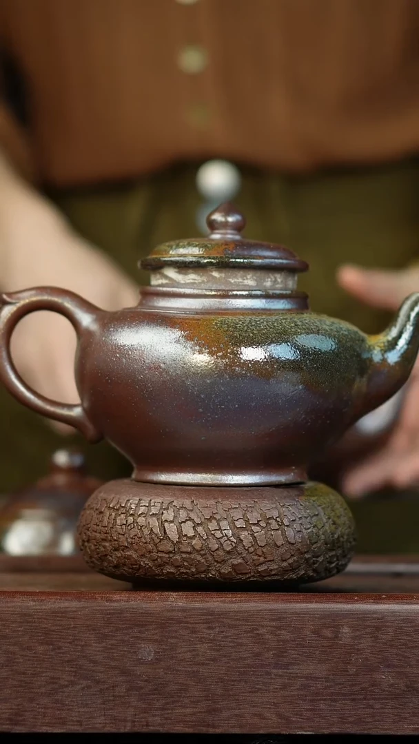茶壶紫砂荃柴烧紫砂笑樱500cc