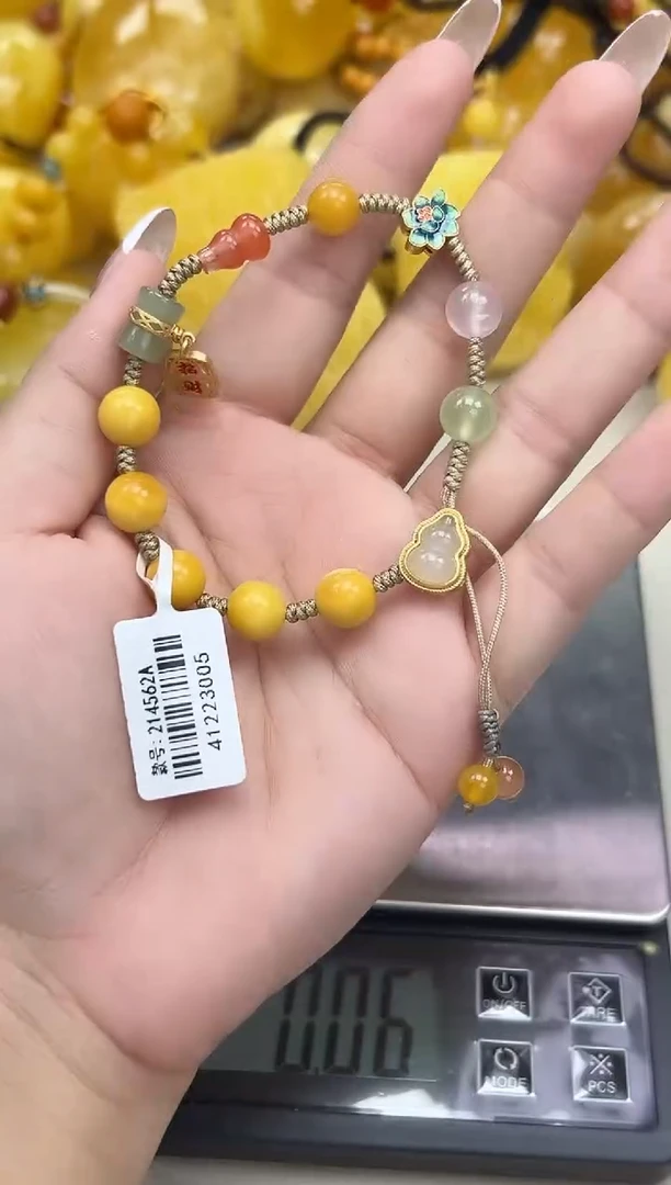 裸石琥珀未镶嵌琥珀蜜蜡手串