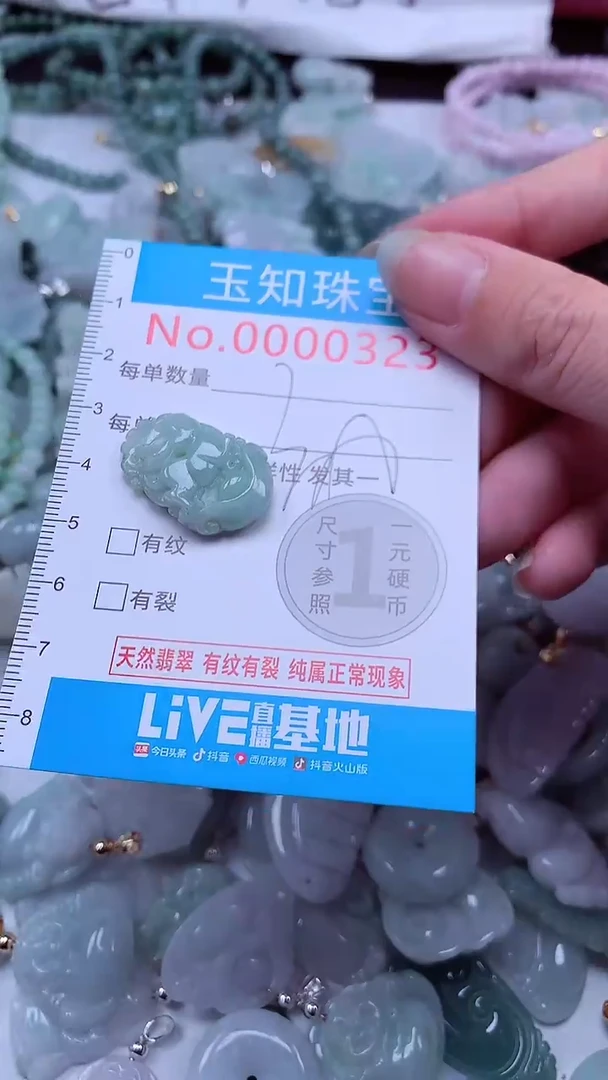 翡翠未镶嵌吊坠(不含链)323