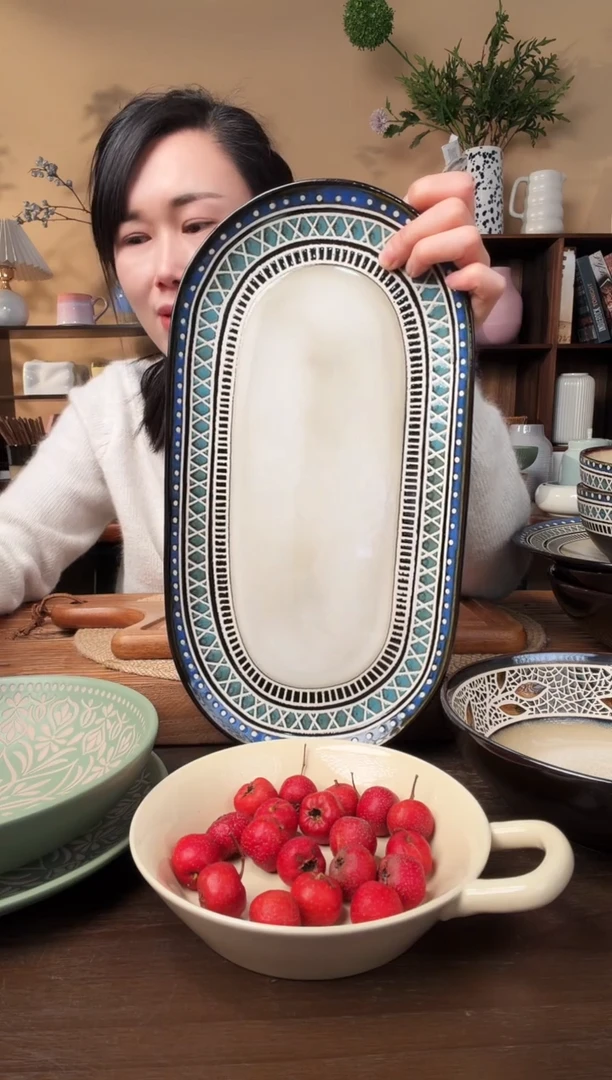 14英寸波西米亚鱼盘微瑕