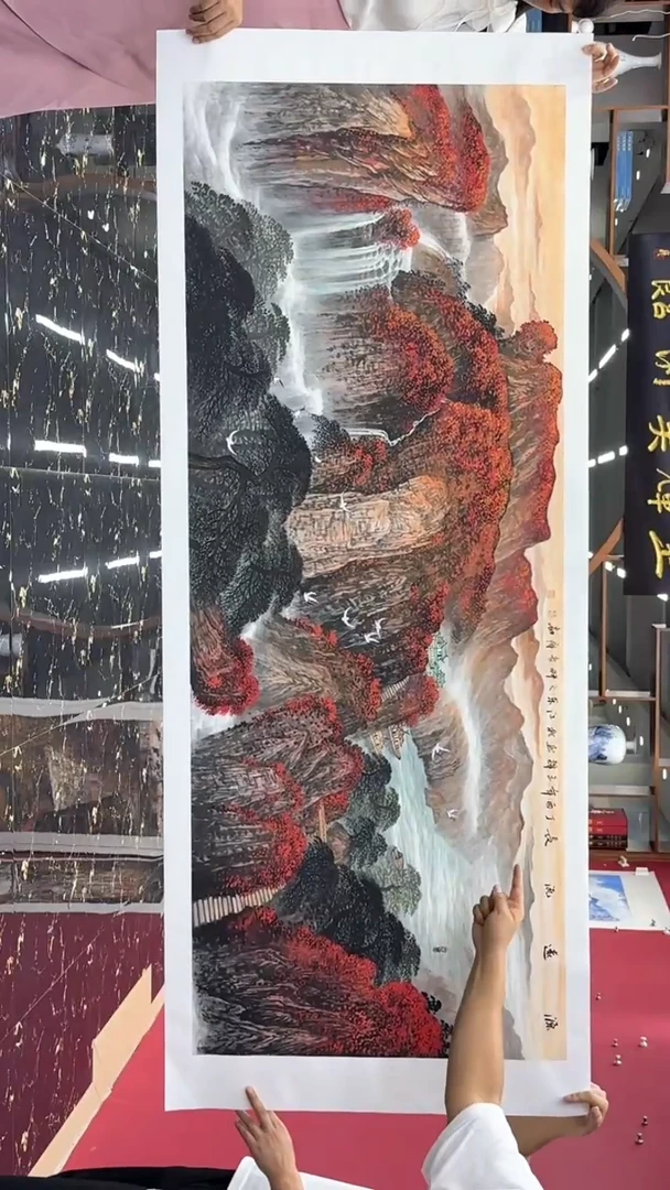 国画国画绘画山水花鸟