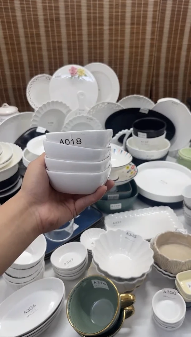 瓷【A018 4个装】4寸小菜碟4个