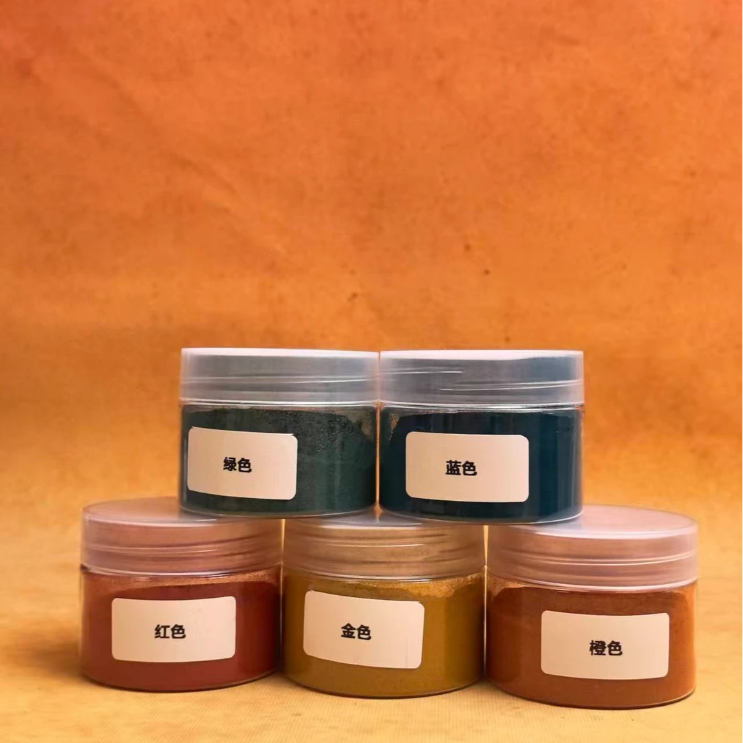 檀香彩色香粉天然熏香粉手工制作打香篆拼色粉檀香炮制颜色粉