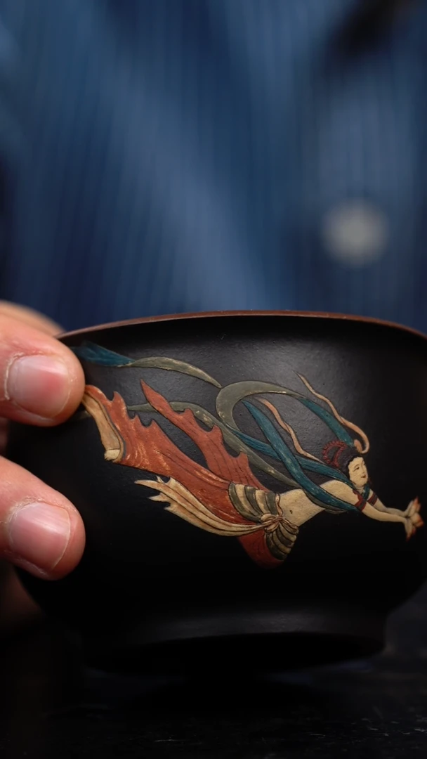 【闪购商品】紫砂茶壶飞天小杯全手工