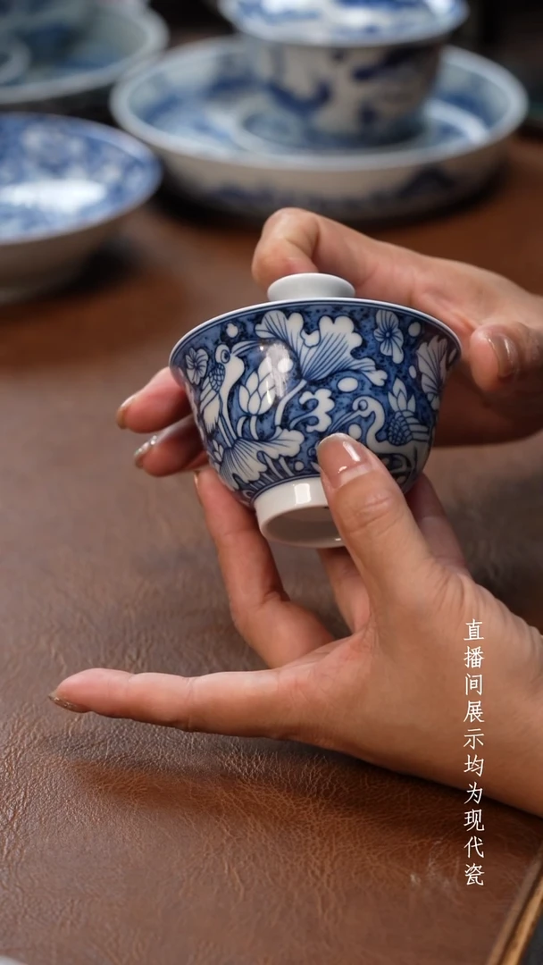 茶器茶器一鹭盖碗