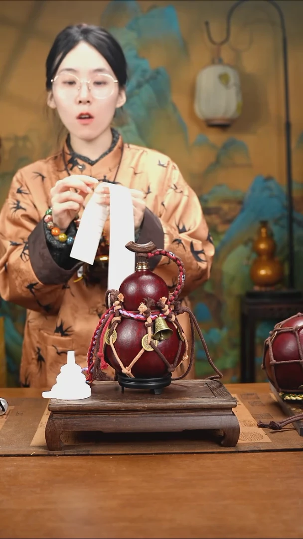YG106网兜款大漆酒葫芦（现货现发）