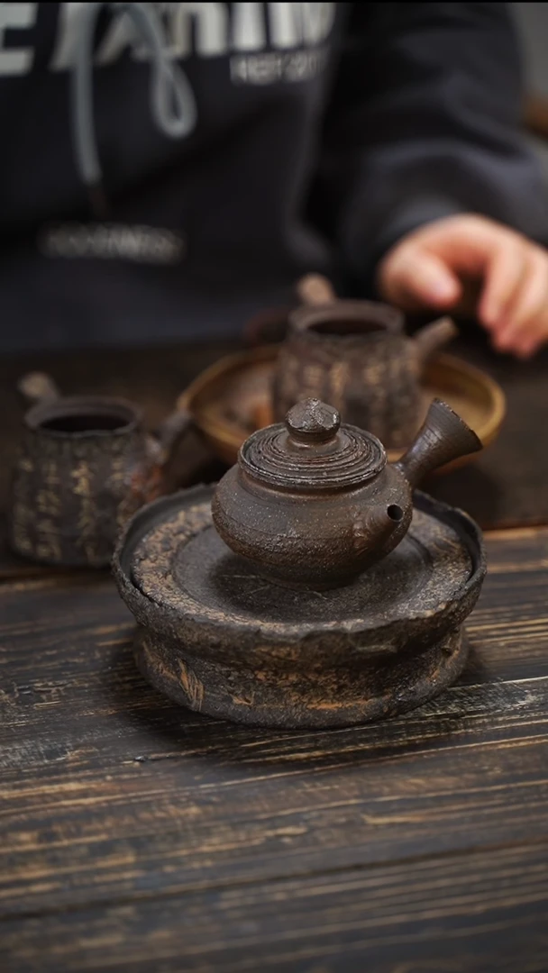 全手工制作 南蛮侧把壶