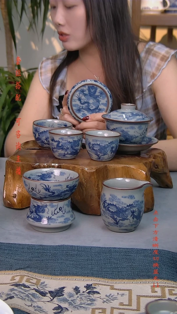 简装家用款7件套 老陶泥开片纹陶瓷茶具