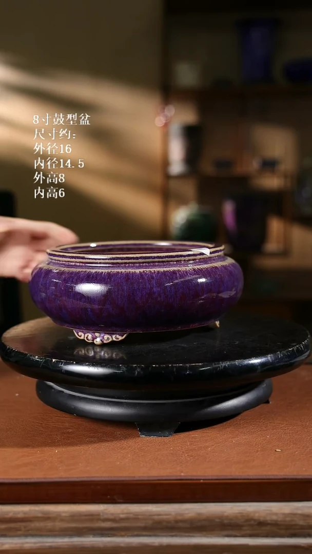 8寸鼓型盆   127