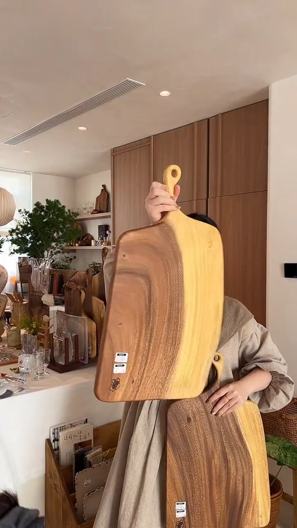 茶道摆件0000雨木菜板大号  随机发货1966