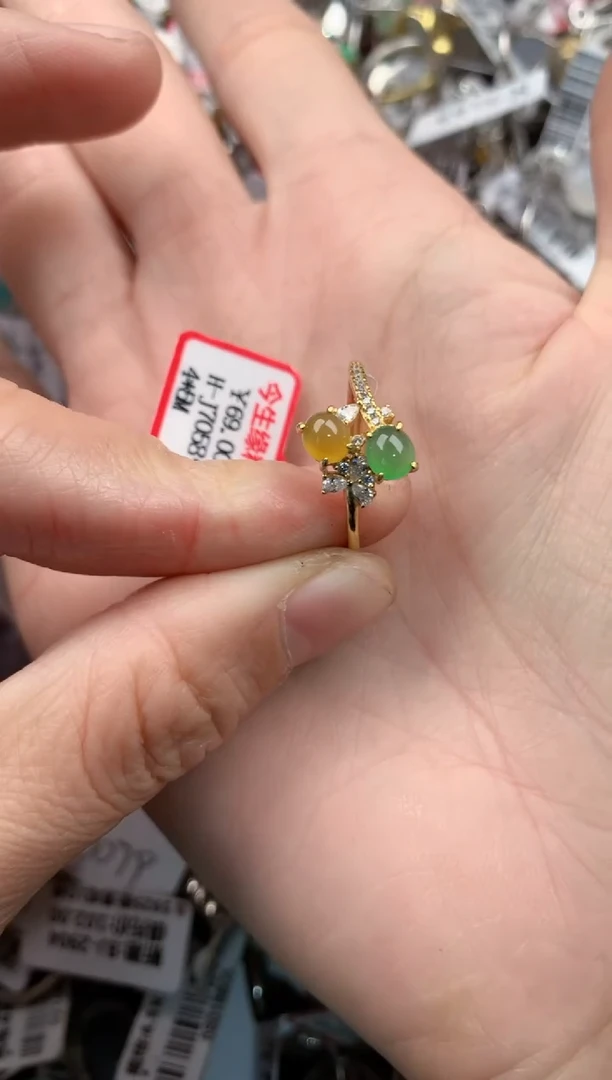 银S925镶嵌戒指翡翠11-11-11----9