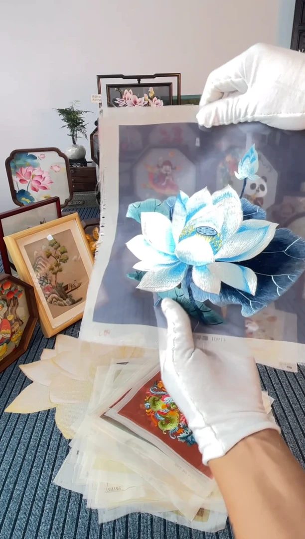 织绣纯手工苏绣双面绣苏绣