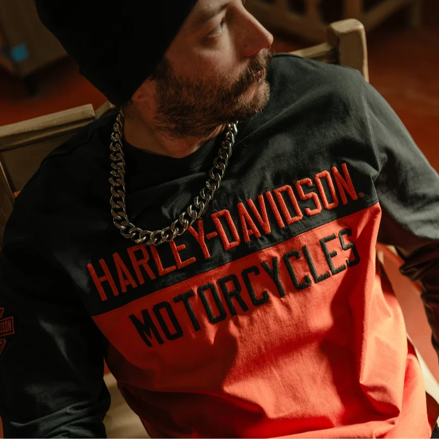 Harley Davidson/哈雷戴维森赛车T恤/长袖T恤/96800-25VM