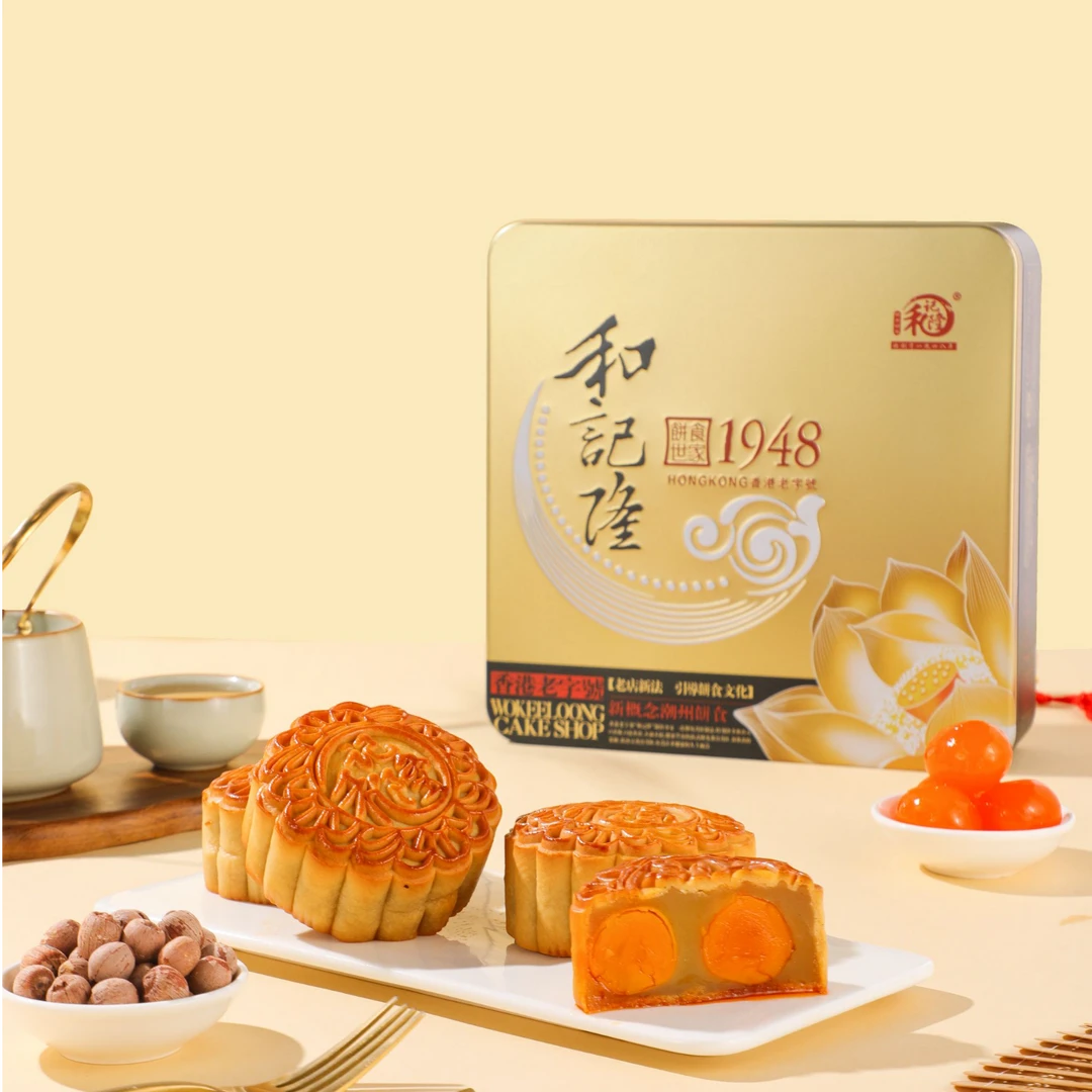 金盒双黄白莲蓉月饼参加720克