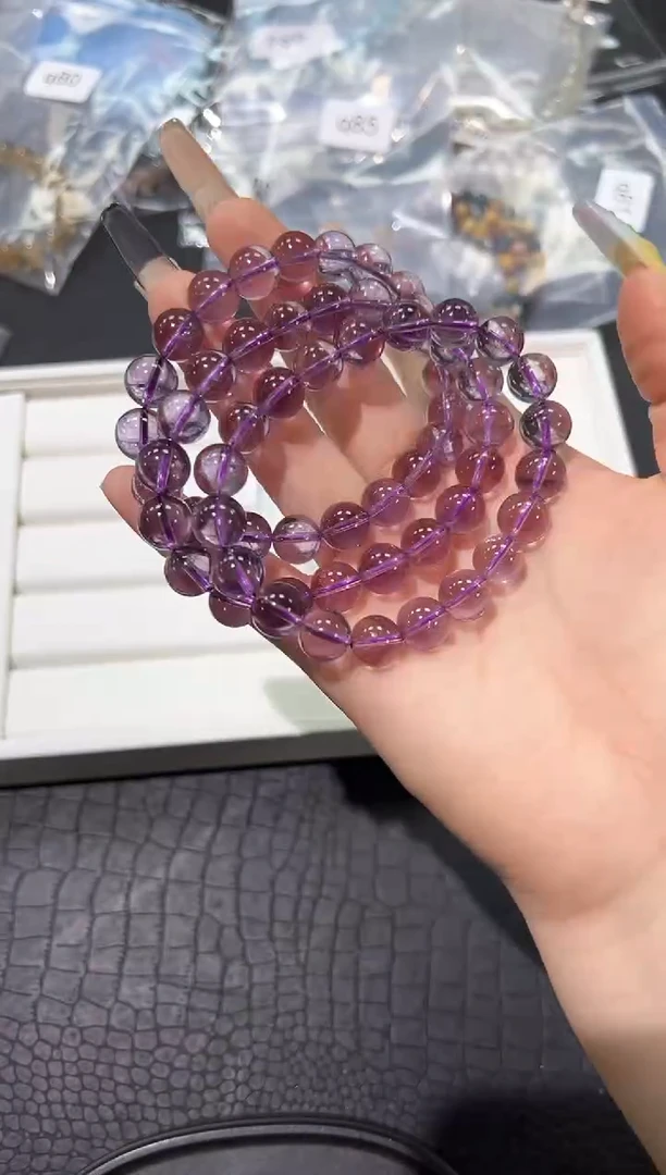 水晶手链未镶嵌86q多样性发其一【1条】默认微瑕