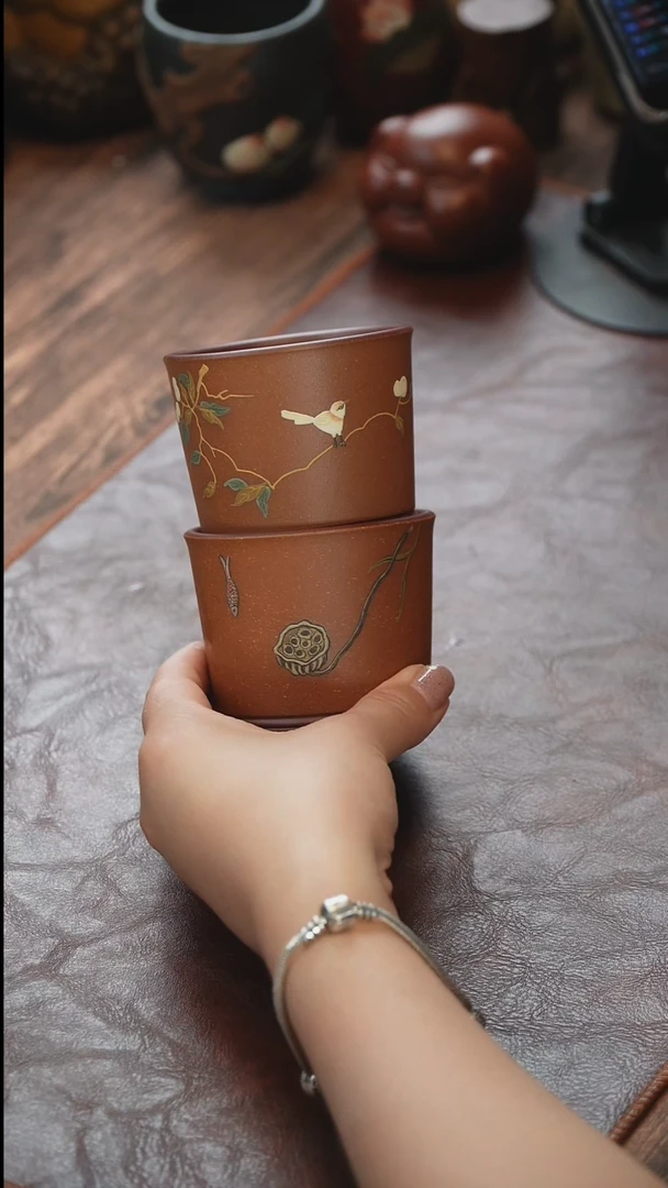 茶杯紫砂紫砂杯主人杯不退不换